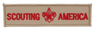 Scouting America uniform strip patch