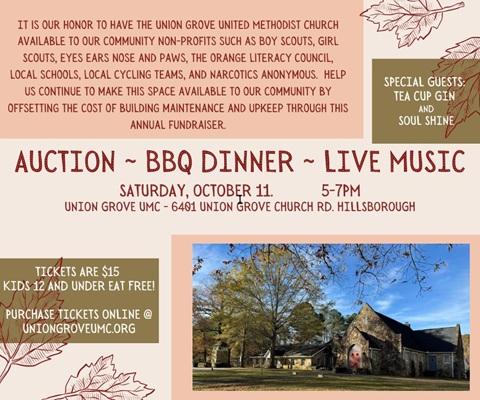 Union Grove UMC fundraiser