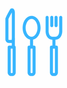 Drawing of a set of utensils