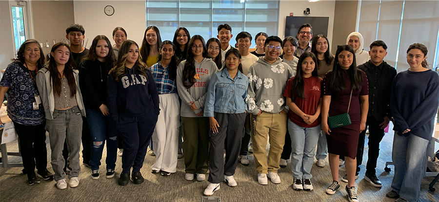 group photo of 2024-25 Student Board Council Members with Staff Advisors