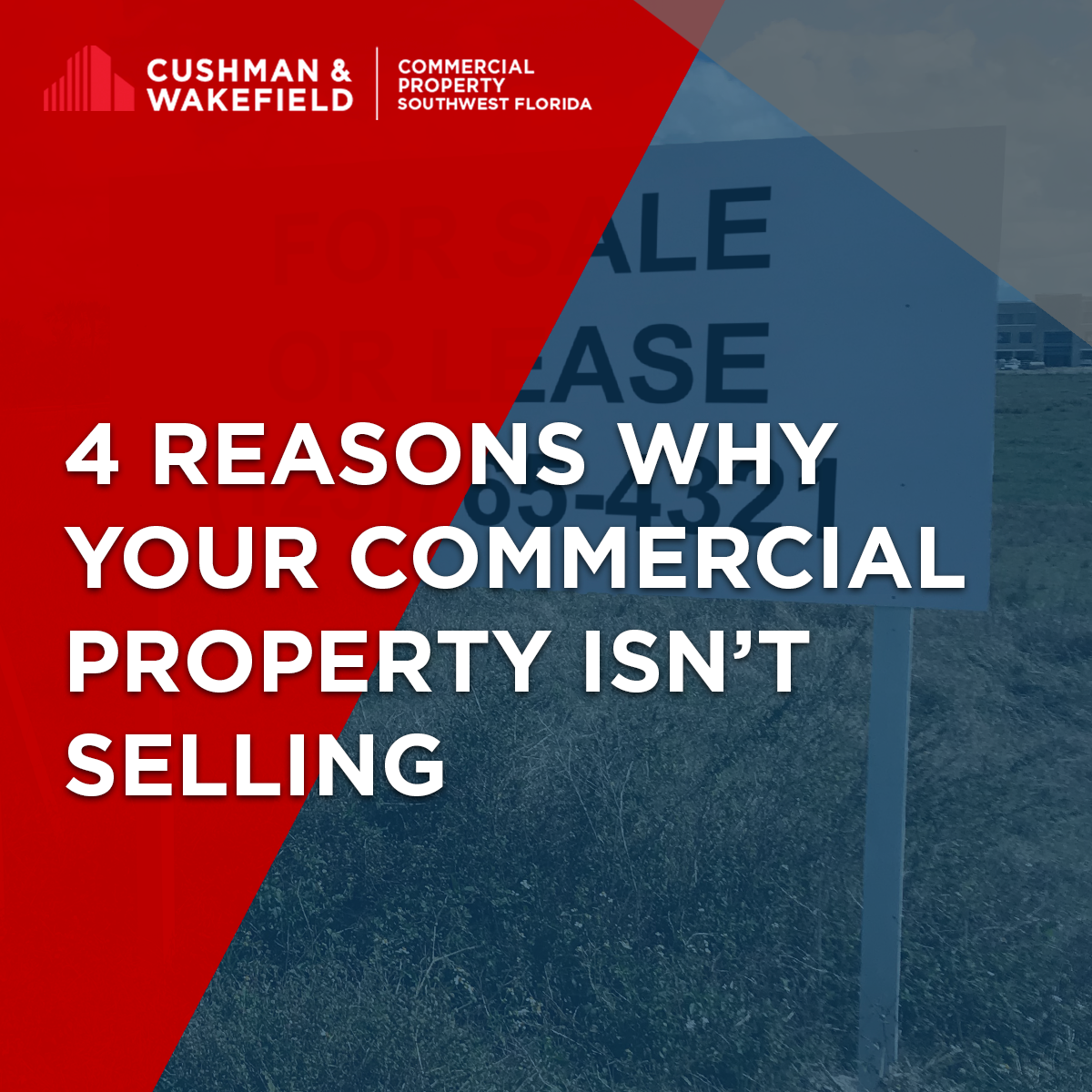 Reasons your property isn't selling