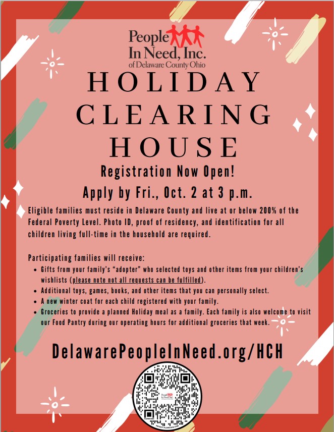 Hayes Holiday Clearing House flyer 2026
