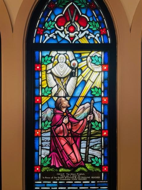Isaiah Window for Homily 10:00 AM Eucharist