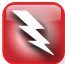 Red Lightning Bolt Graphic