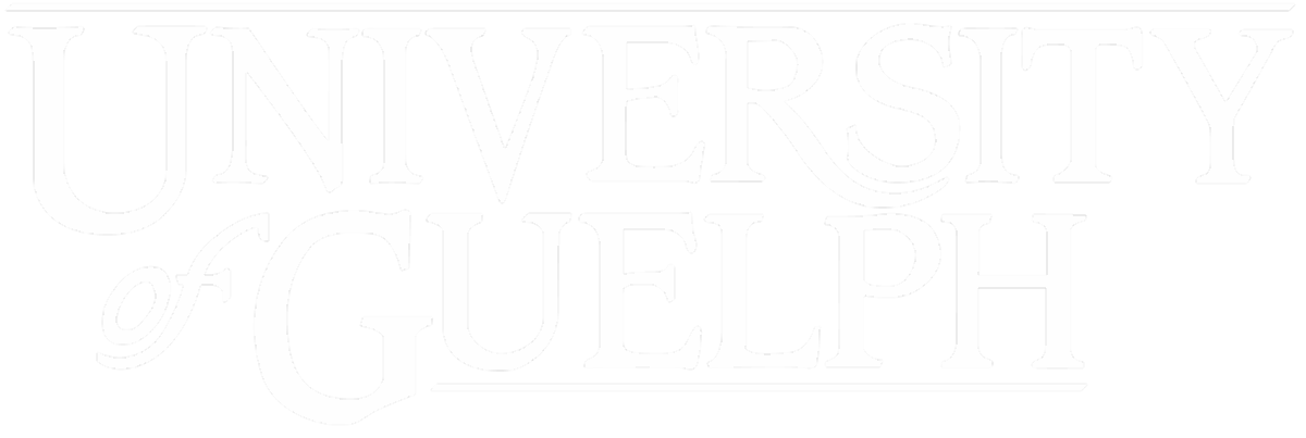 university of guelph white logo