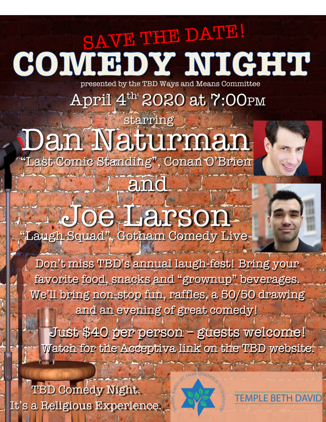 Comedy Night-save the date