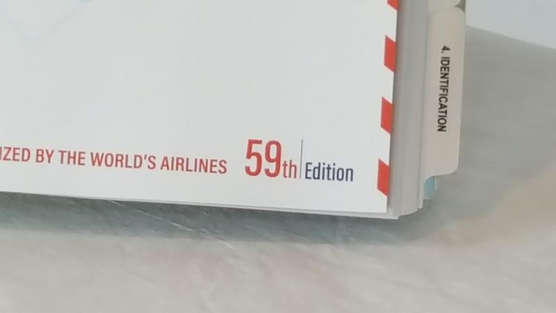 59th Edition of IATA DGR