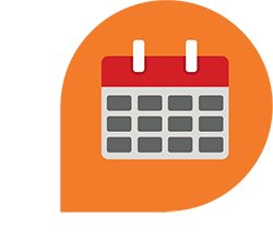 Upcoming events calendar icon