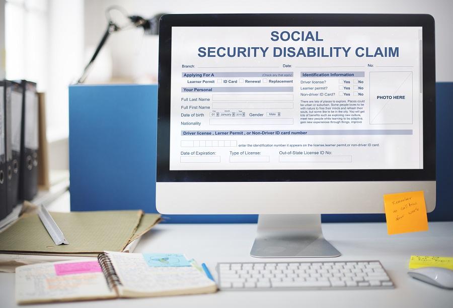 SSI and SSDI information on a desktop computer screen