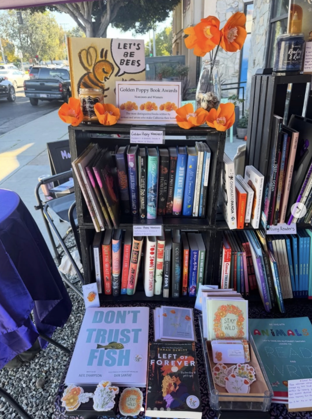 Moonstone and Mist Bookshop - 2025 Golden Poppy Display Contest Winner
