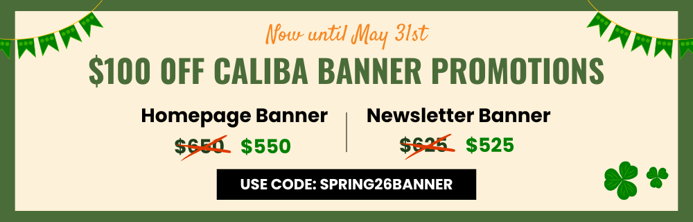 $100 Off CALIBA Banner Promotions