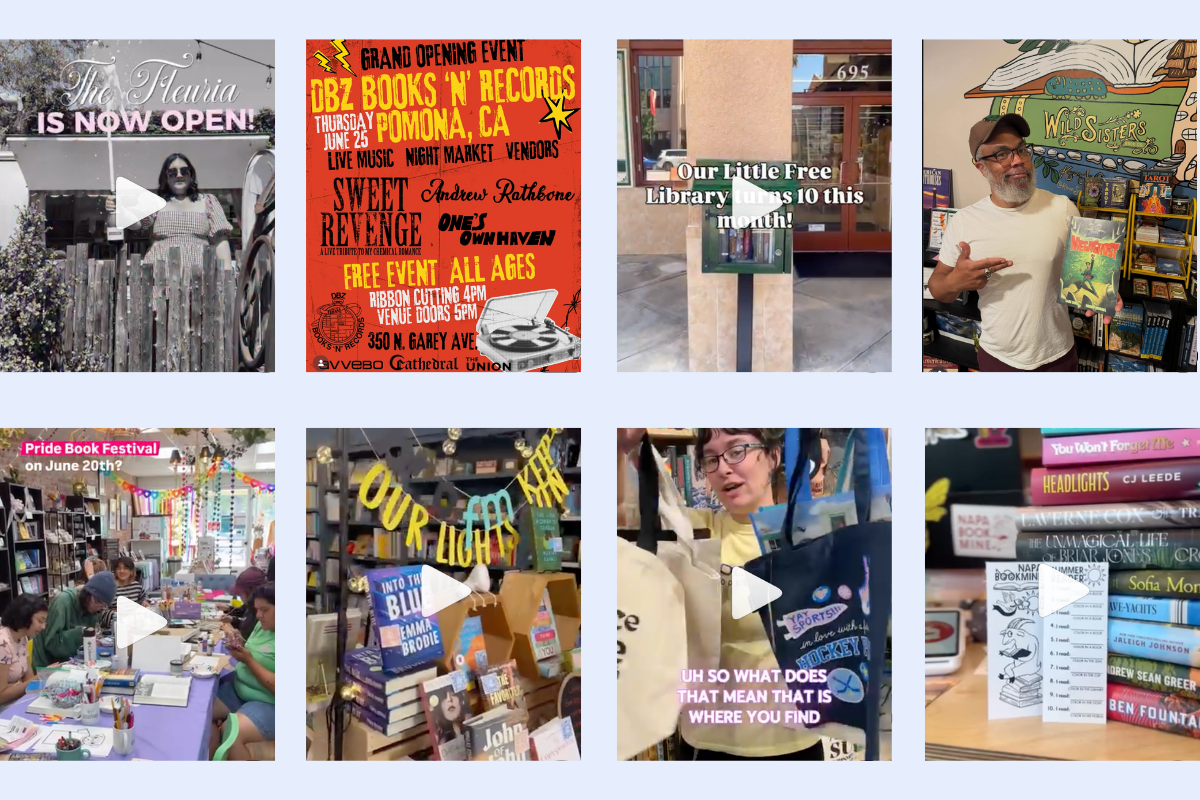 CALIBA Bookseller Shoutouts: The Fleuria DBZ Books &lsquo;N Records Vroman&rsquo;s Wild Sisters Book Co. Underdog Bookstore Ruby&rsquo;s Bookish Modesto Napa Bookmine