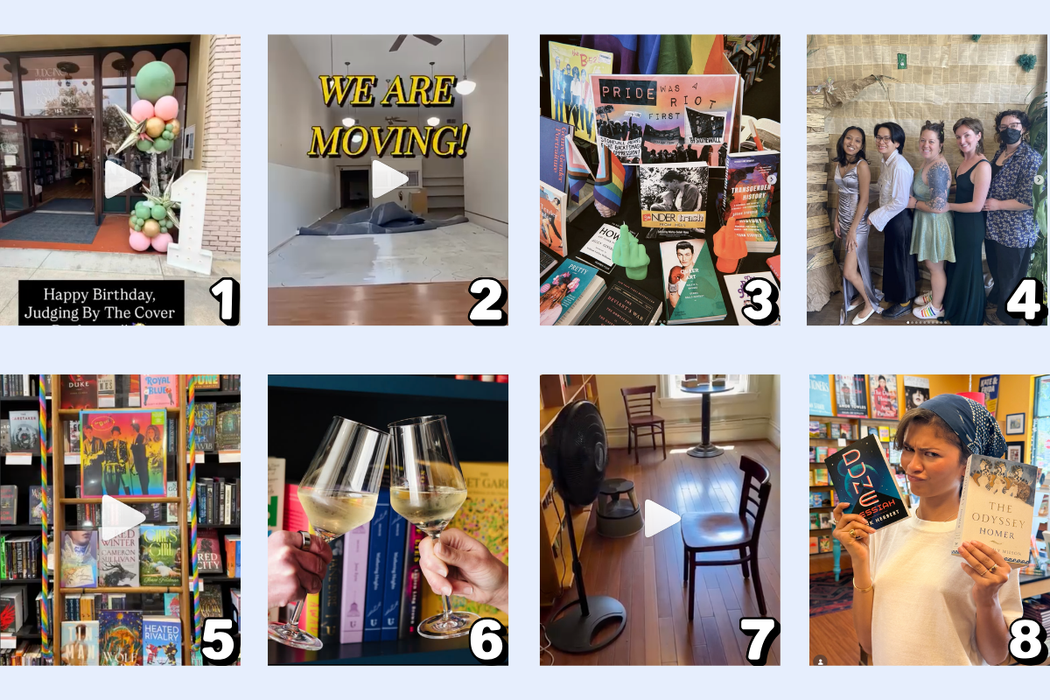 1 - Judging by the Cover Bookstore, in San Dimas, celebrated their 1 year anniversary! 2 - The Pleasant Pheasant Bookstore, in Woodland, is moving!  Pride Month: 3 - Book Soup, in West Hollywood, showed off their &ldquo;Before Pride was a parade, it was a riot&rdquo; display. 4 - A Seat at the Table Books, in Elk Grove, is hosting a Big Queer Party: Homecoming Edition 5 - Word After Word Bookshop, in Truckee, highlighted their favorite gay reads.  6 - Book Society, in Berkeley, has restarted their Summer BreakHappy Hour for educators and librarians. 7 - City Lights Books, in San Francisco, has their poetry room prepped for the summer heat. 8 - Rakestraw Books, in Danville, had a very special visitor who kindly posed with a couple of her book-to-movie adaptations.