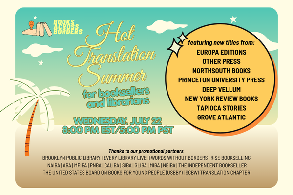 Books Across Borders "Hot Translation Summer" Book Buzz