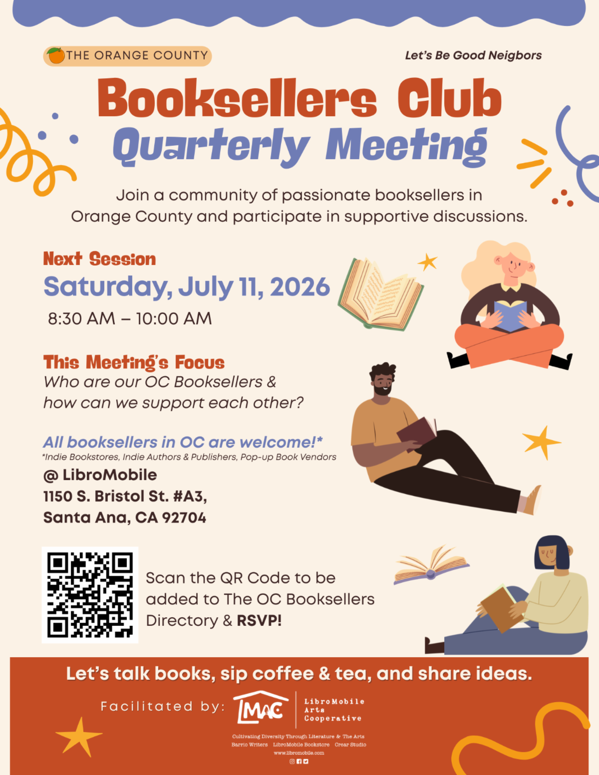 OC Booksellers Club - Quarterly Meeting