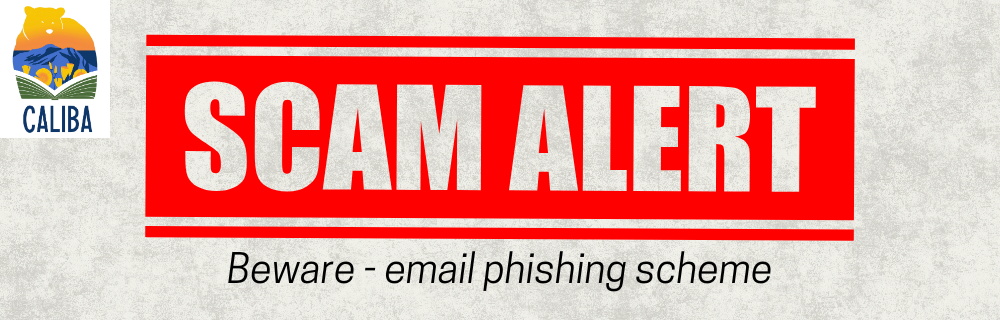 CALIBA Email Scam Alert