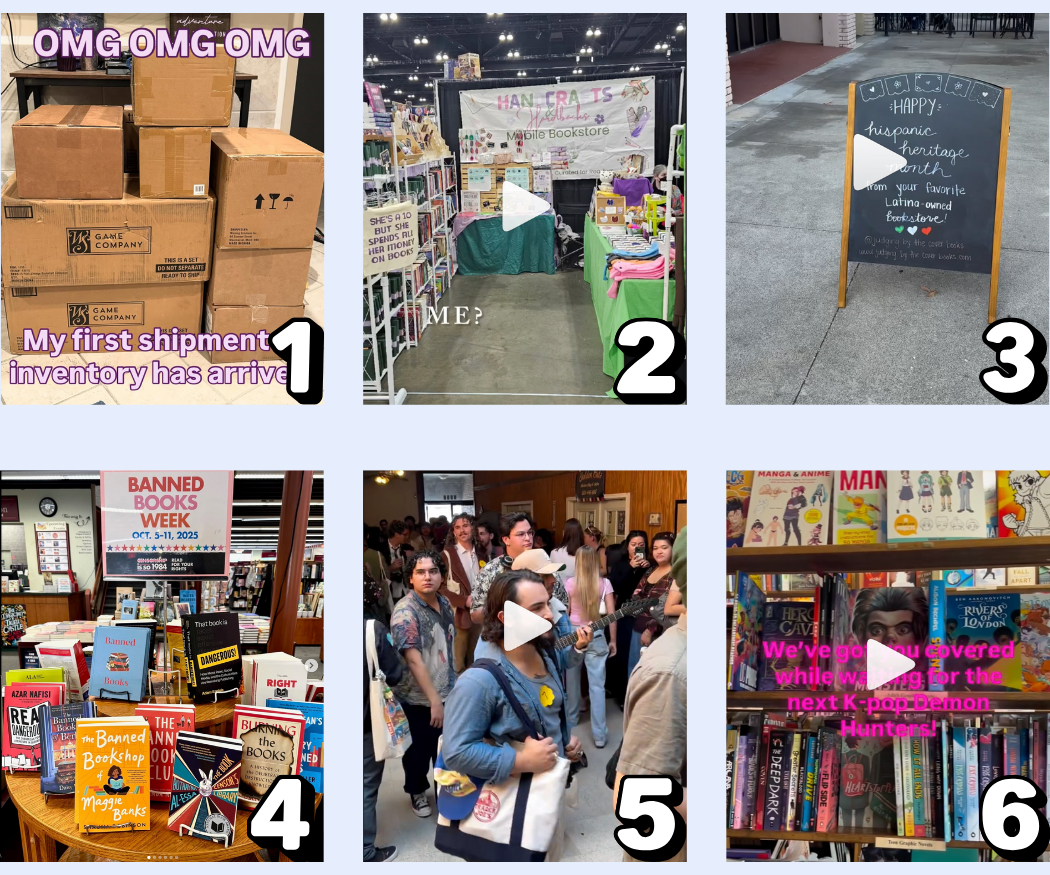 October 2 2025 Bookseller Shoutouts