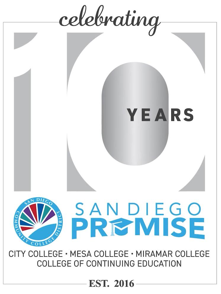 10th anniversary logo for the San Diego Promise.