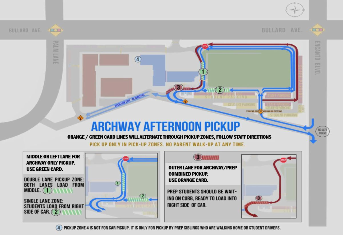 Traffic Flow Map for Afternoon Pickup