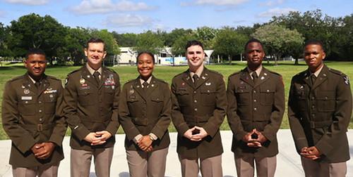 NSU cadets at their commissioning ceremony