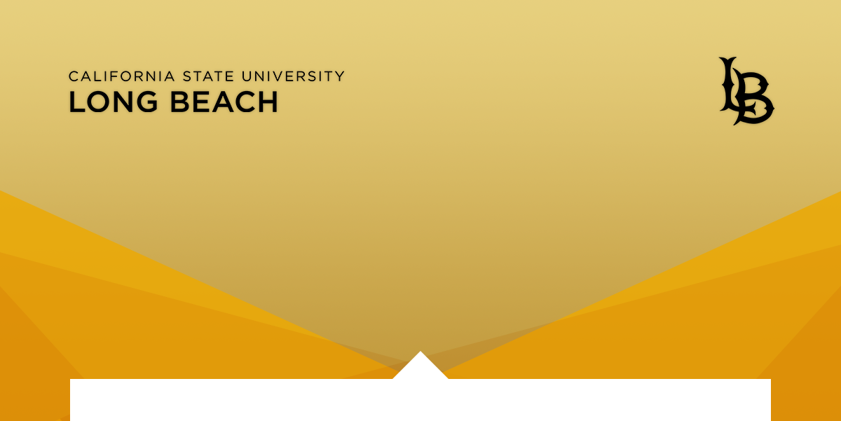 gold email header with California State University Long Beach wordmark and logo