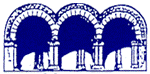 Library Logo - Blue arches