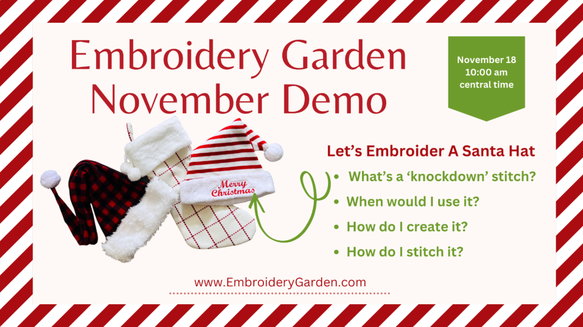 Embroidery Garden Newsletter