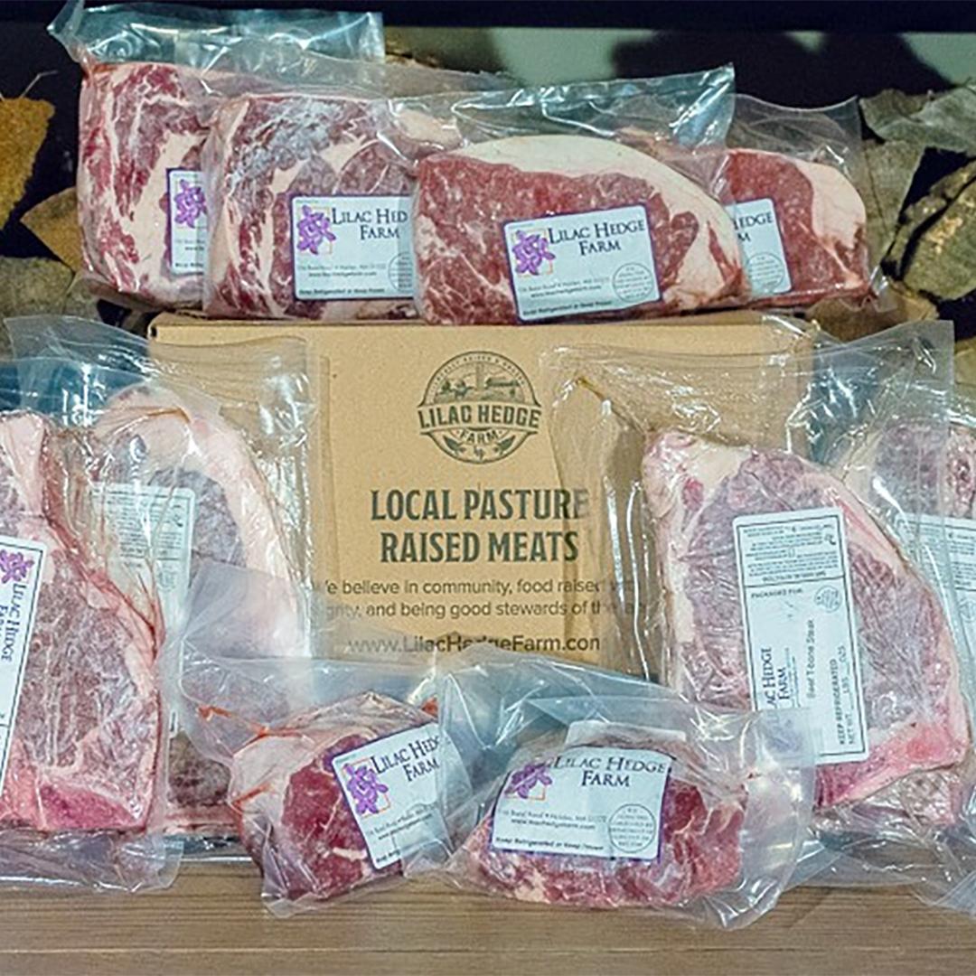 lilac hedge farm raised meats at wayland summer farmers market