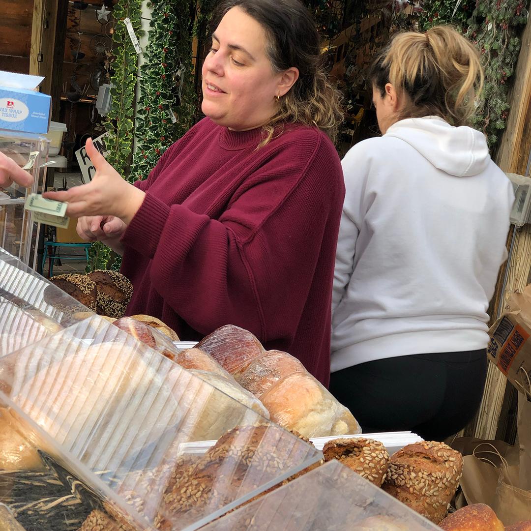 AT WAYLAND WINTER FARMERS MARKET- BREAD OBSESSION