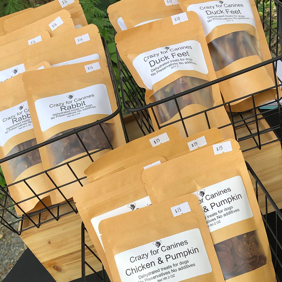 crazy for canines pet treats at wayland summer farmers market