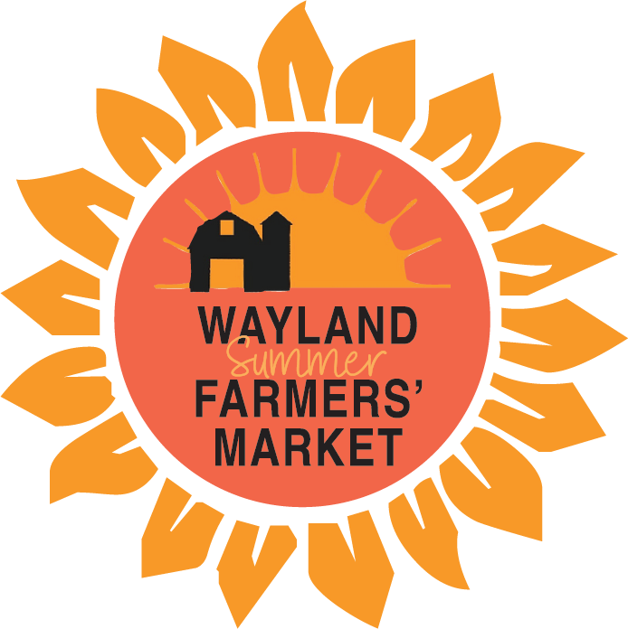 Wayland summer farmers market logo