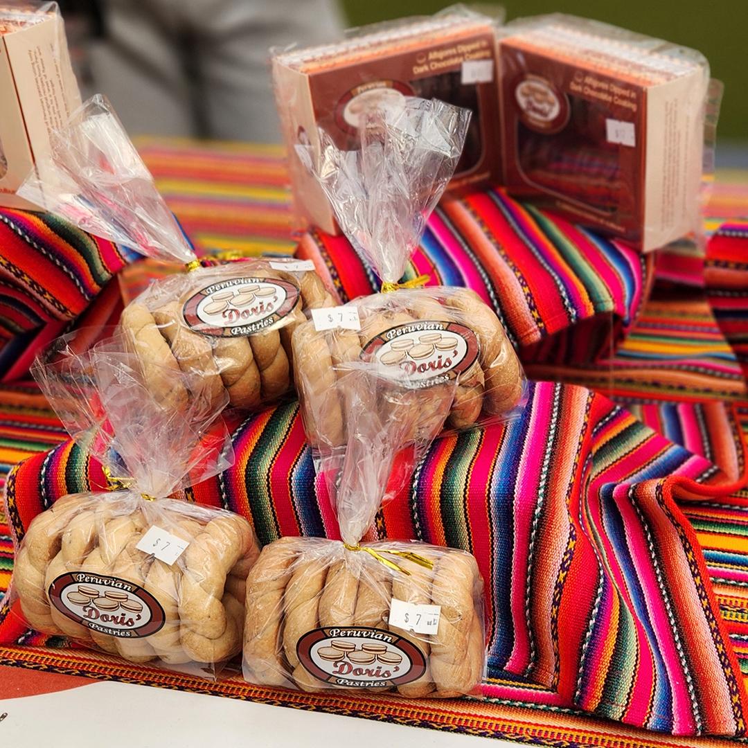 DORIS' PERUVIAN PASTRIES AT WAYLAND WINTER FARMERS MARKET