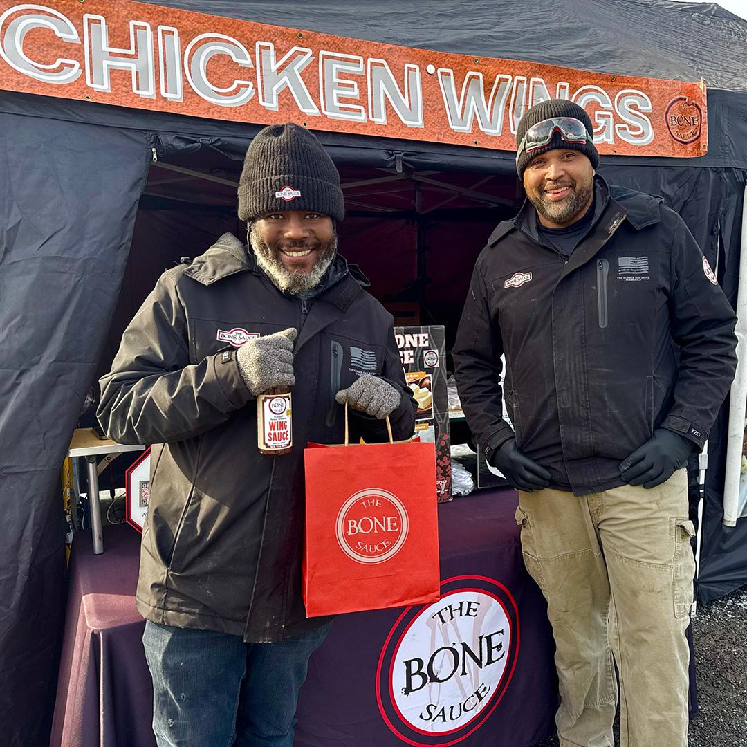the bone sauce at wayland winter farmers market