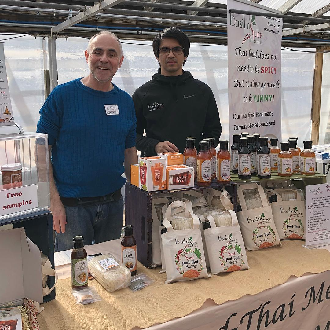 Basil & Spice team at Wayland Winter Farmers Market