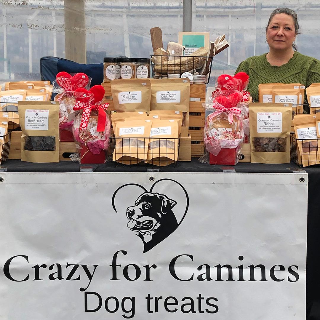 CRAZY FOR CANINES DOG TREATS AT WAYLAND WINTER FARMERS MARKET