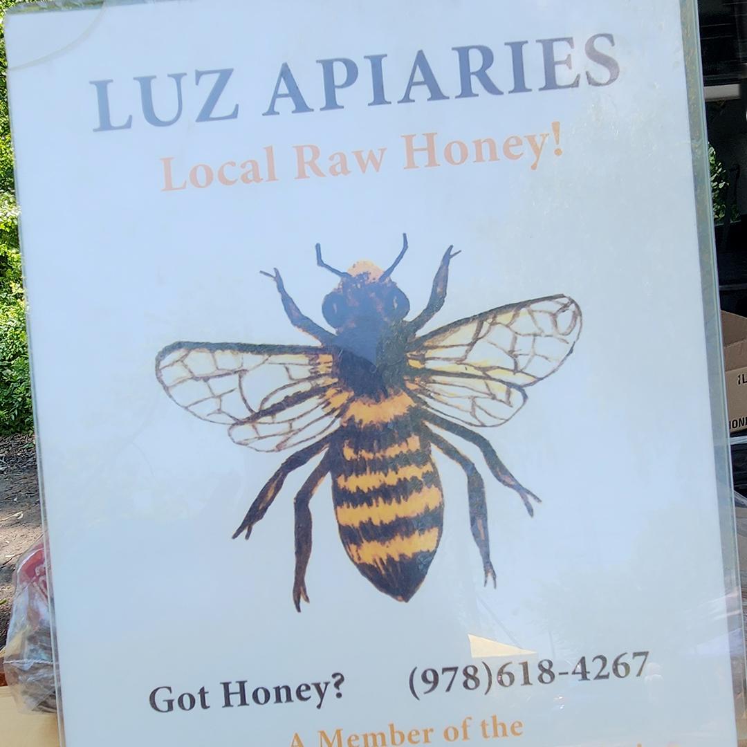 Luz Apiaries At Wayland Summer Farmers Market, Wayland MA Wed. 12-4PM