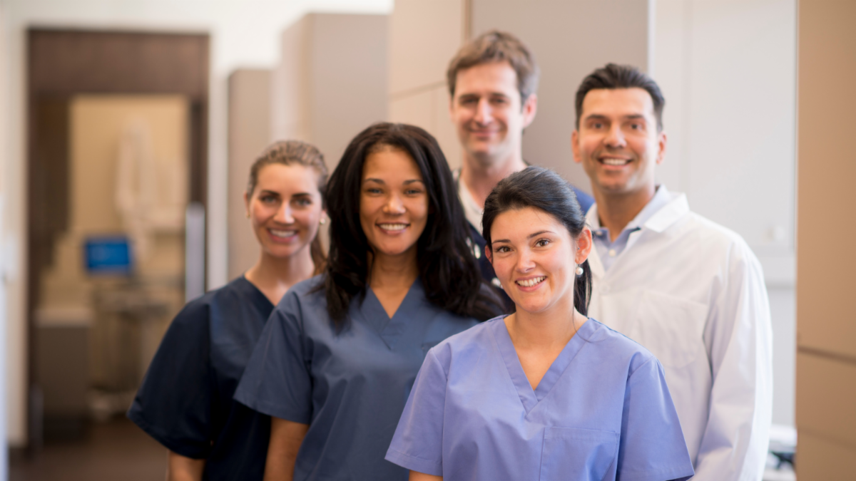 Group of smiling dental providers