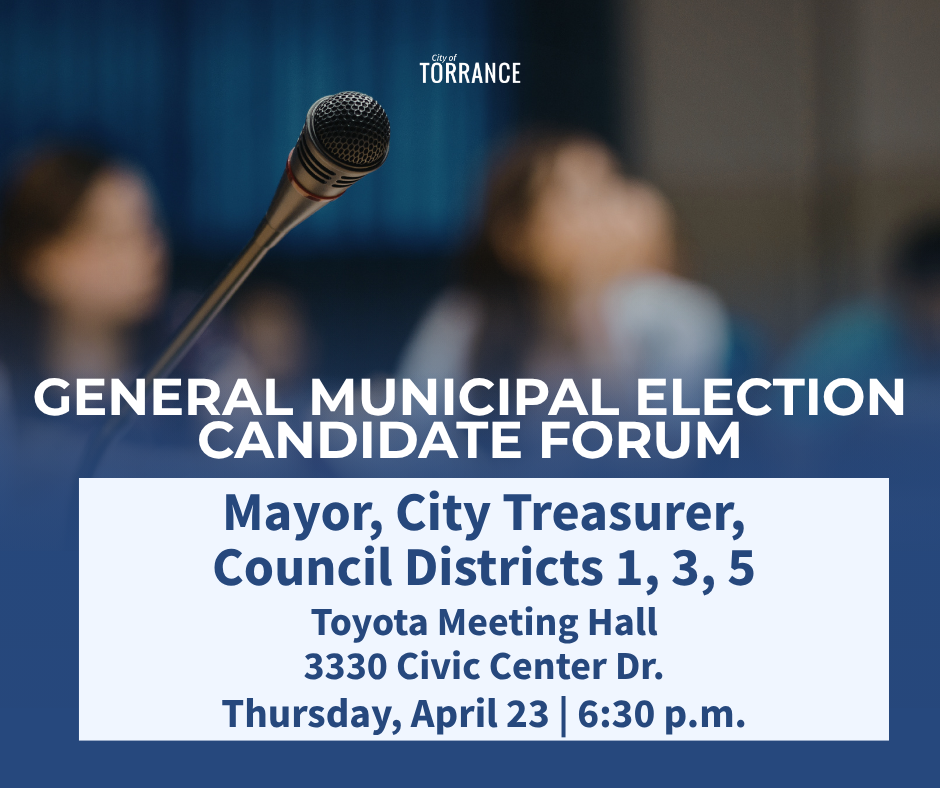 April 23 Candidate Forum - Mayor and City Treasurer