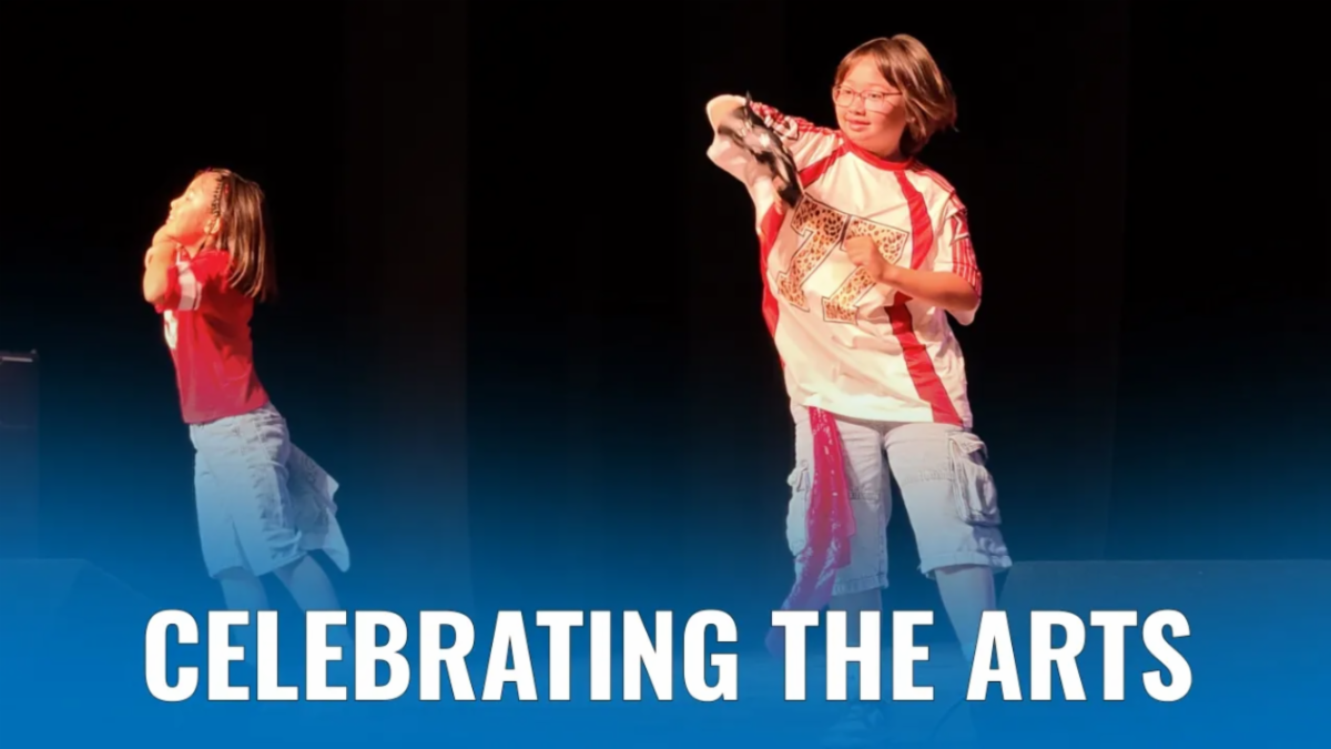Two young performers on stage during the TocaPalooza event in Torrance 