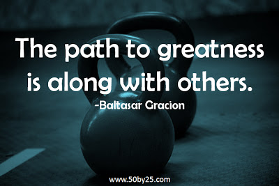 Path to greatness is along with others