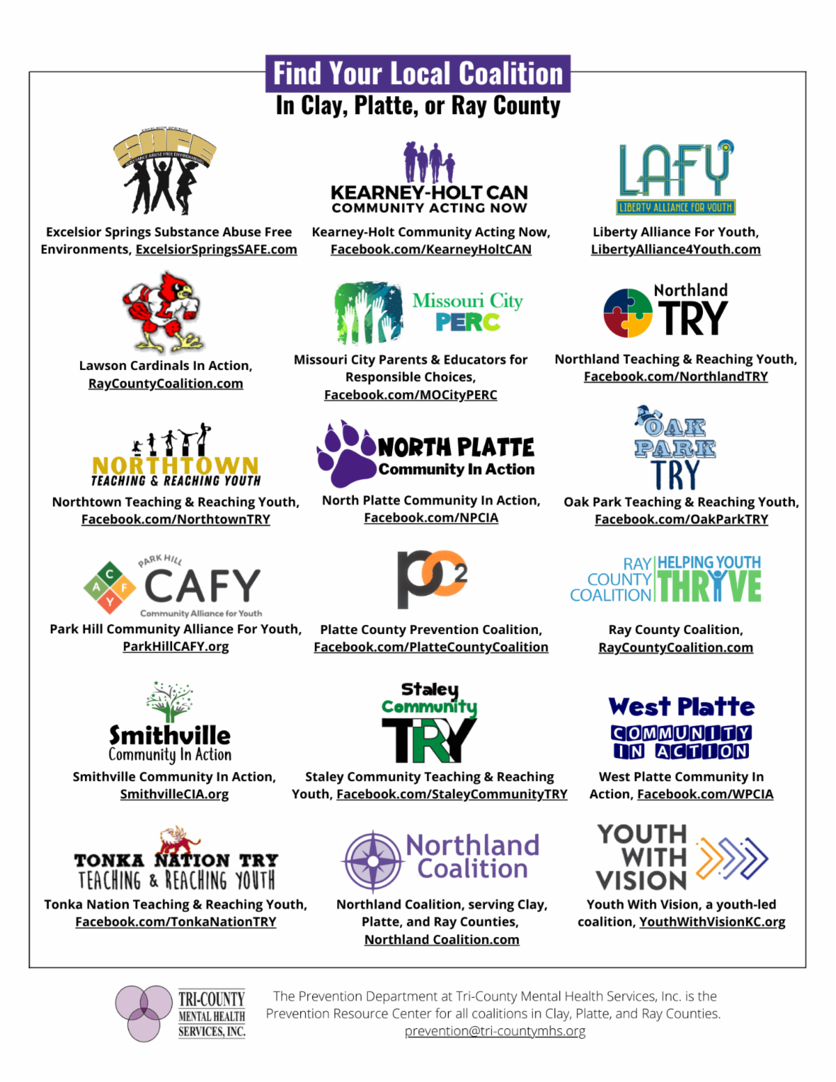 TCMHS Prevention Resource Center Quarterly Newsletter