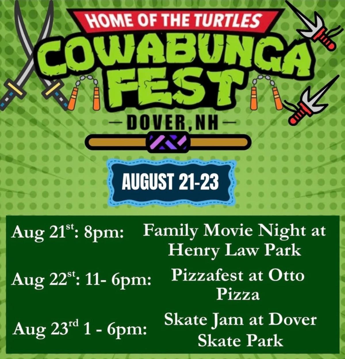 Cowabunga Fest is Aug 21-23 2026