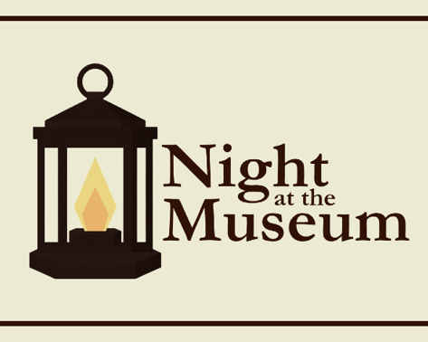 A lantern with the words Night at the Museum