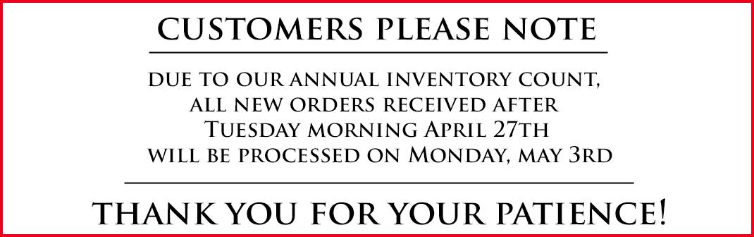 BDS Inventory Count Notice 2021