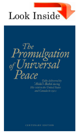 The Promulgation of Universal Peace - Look Inside Graphic