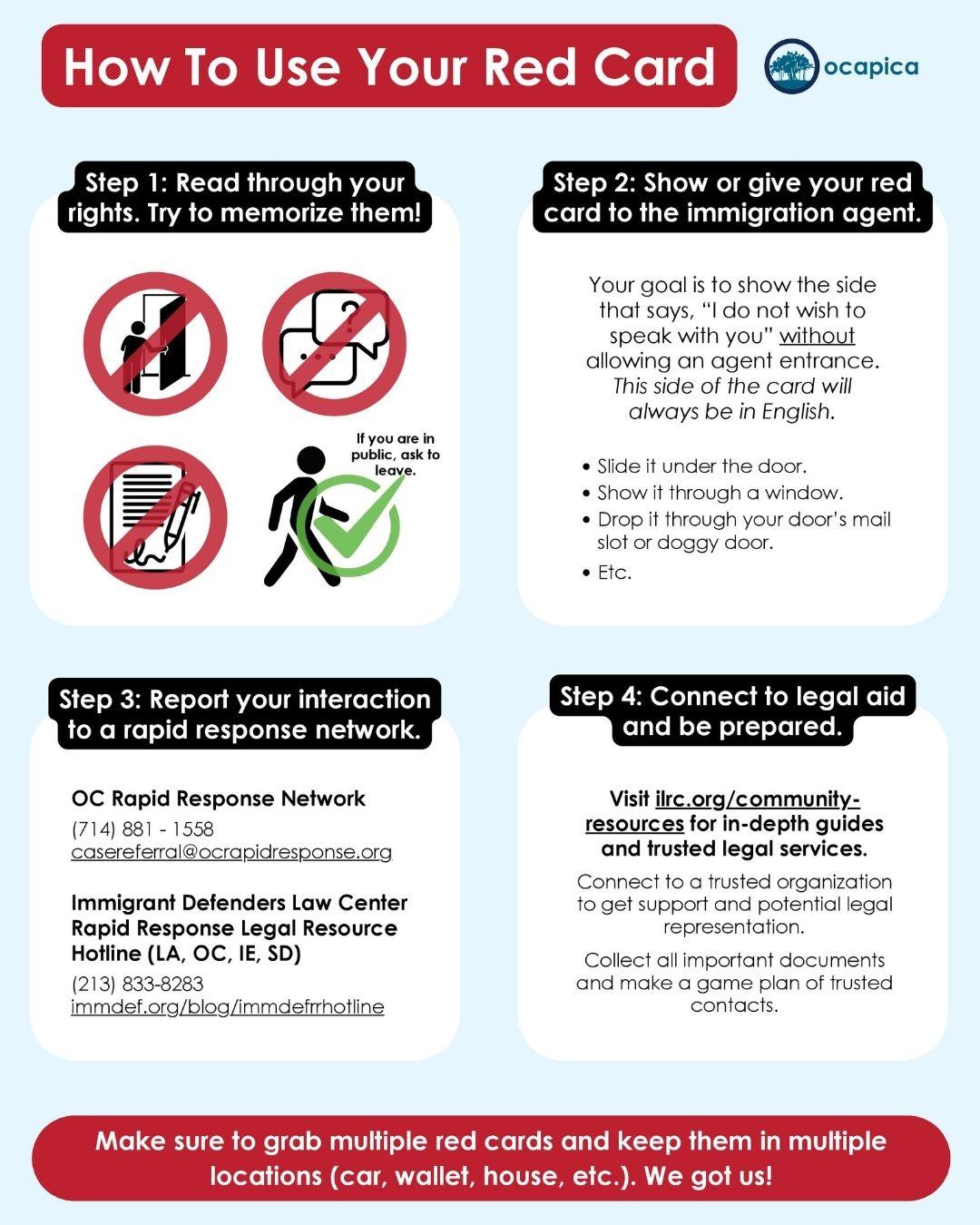 Know Your Rights: Red Cards in 14+ Languages