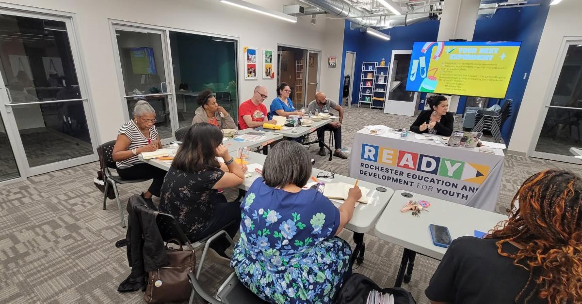Community members participating in the POWER Lab