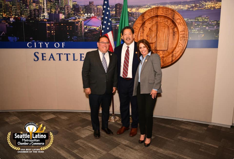 Mayor Bruce Harrell meets with Latino Chamber