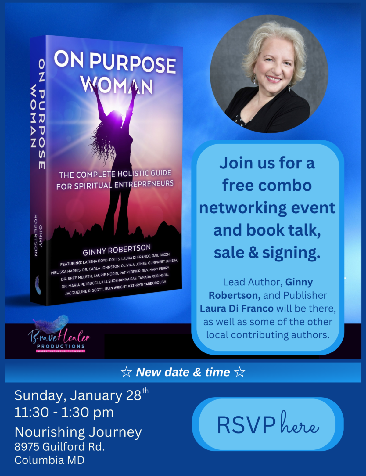 Networking & Book Talk, January 28th in Columbia, MD