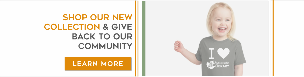 Explore unique gifts for library supporters through our partnership with Printloop. Shop our collection & give back to your community-proceeds go straight back to the Sycamore Library! 